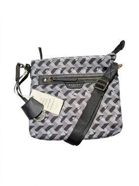 Radley London Dog Purse Womens Black Crossbody Finsbury Park Geo Scottish New